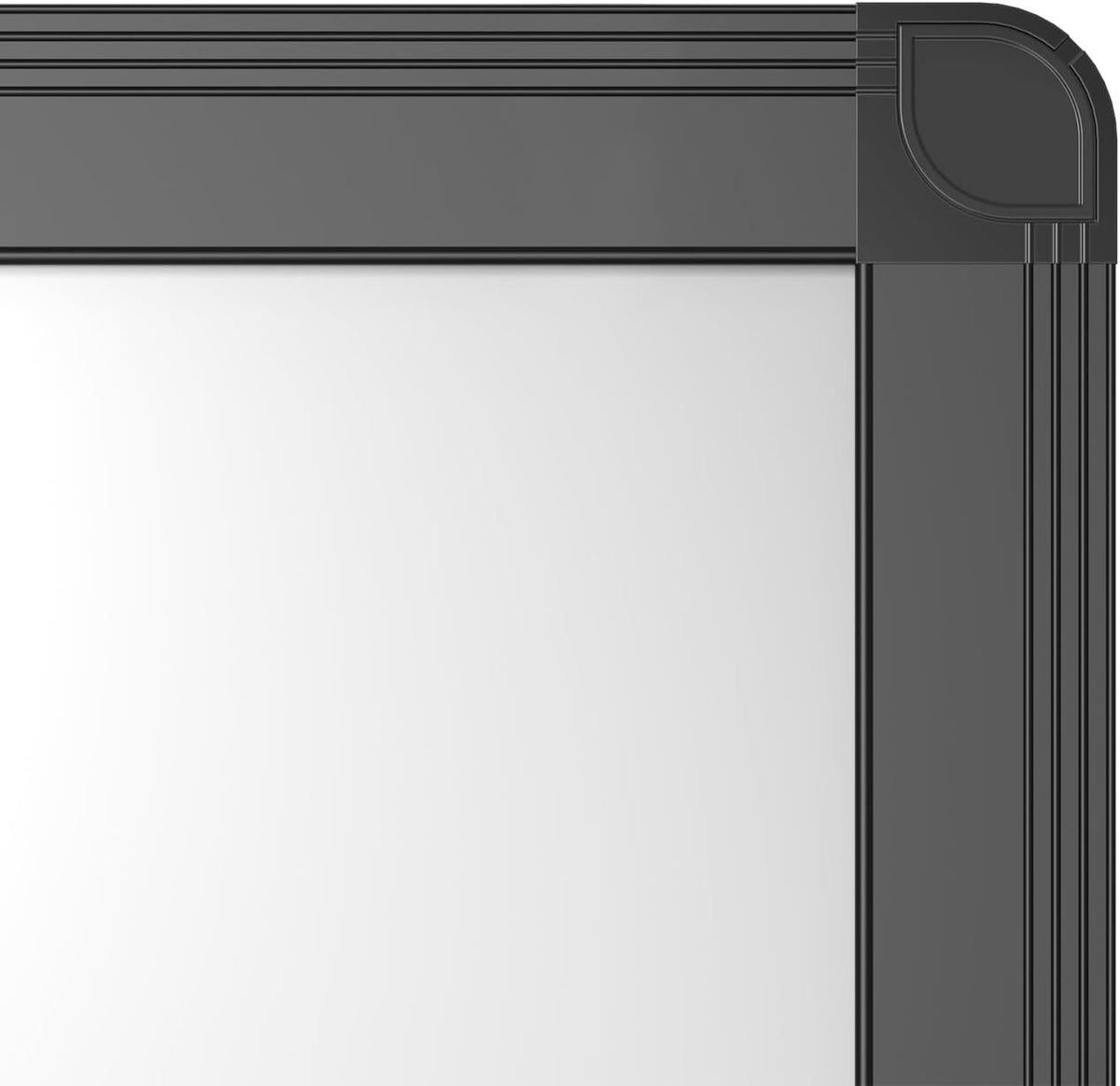 Magnetic Dry Erase White Board, 36 X 24 Inches, Black Aluminium Frame