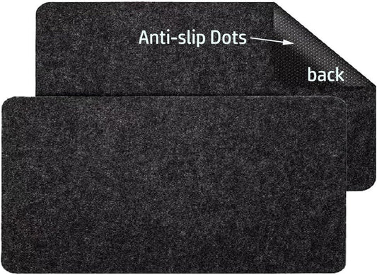 Large Felt Desk Pad, Desk Protective Computer Pad Minimalistic Felt Desk Mat 39.37''x15.75'' Anti-Slip Protective Computer Mat for Keyboard and Mouse 100x40cm (Dark Gray)