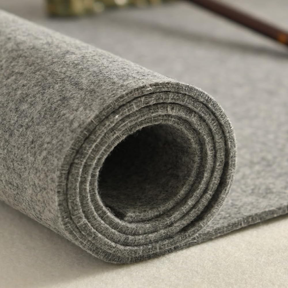 Large Felt Desk Pad, Desk Protective Computer Pad Minimalistic Felt Desk Mat 39.37''x15.75'' Anti-Slip Protective Computer Mat for Keyboard and Mouse 100x40cm (Dark Gray)