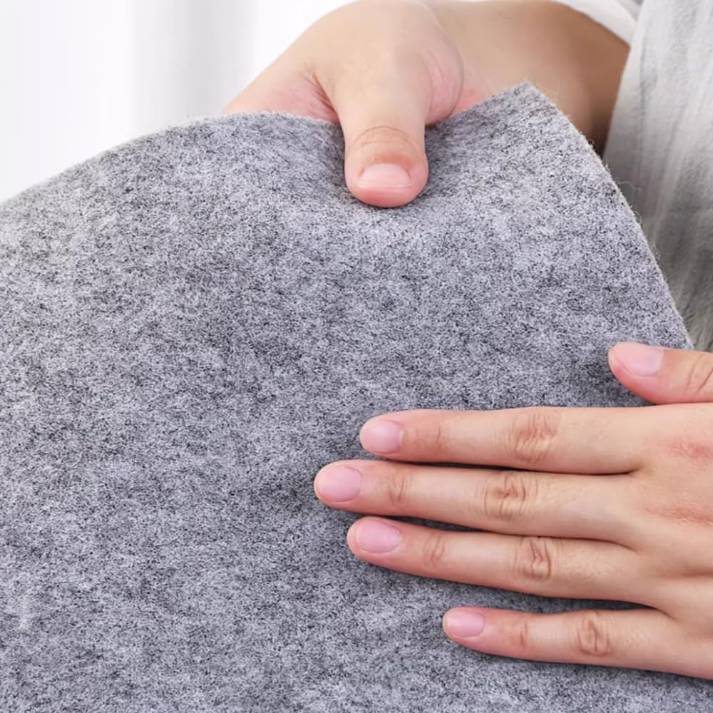 Large Felt Desk Pad, Desk Protective Computer Pad Minimalistic Felt Desk Mat 39.37''x15.75'' Anti-Slip Protective Computer Mat for Keyboard and Mouse 100x40cm (Dark Gray)