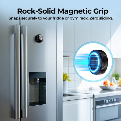USB Rechargeable Magnetic Kitchen Timer for Cooking, Building 800mAh Battery Large Display Digital Countdown Countup Timer, 3 Preset 5/15/25 Mins Loud Alarm for Kitchen Classroom Grilling Studying