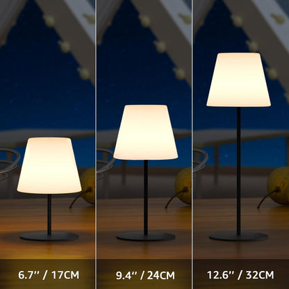 2 Pcs Mini Touch Shower Lamps Waterproof with 2-Step Warm White