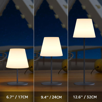 2 Pcs Mini Touch Shower Lamps Waterproof with 2-Step Warm White