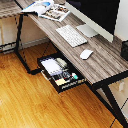 Under Desk Pull-Out Drawer - Storage Organizer Office Mounted, Easy Slide-Out Pencil Drawer for Saving Space, Under Flat-Top Desk Storage Ideal for Sit-Stand Workstation