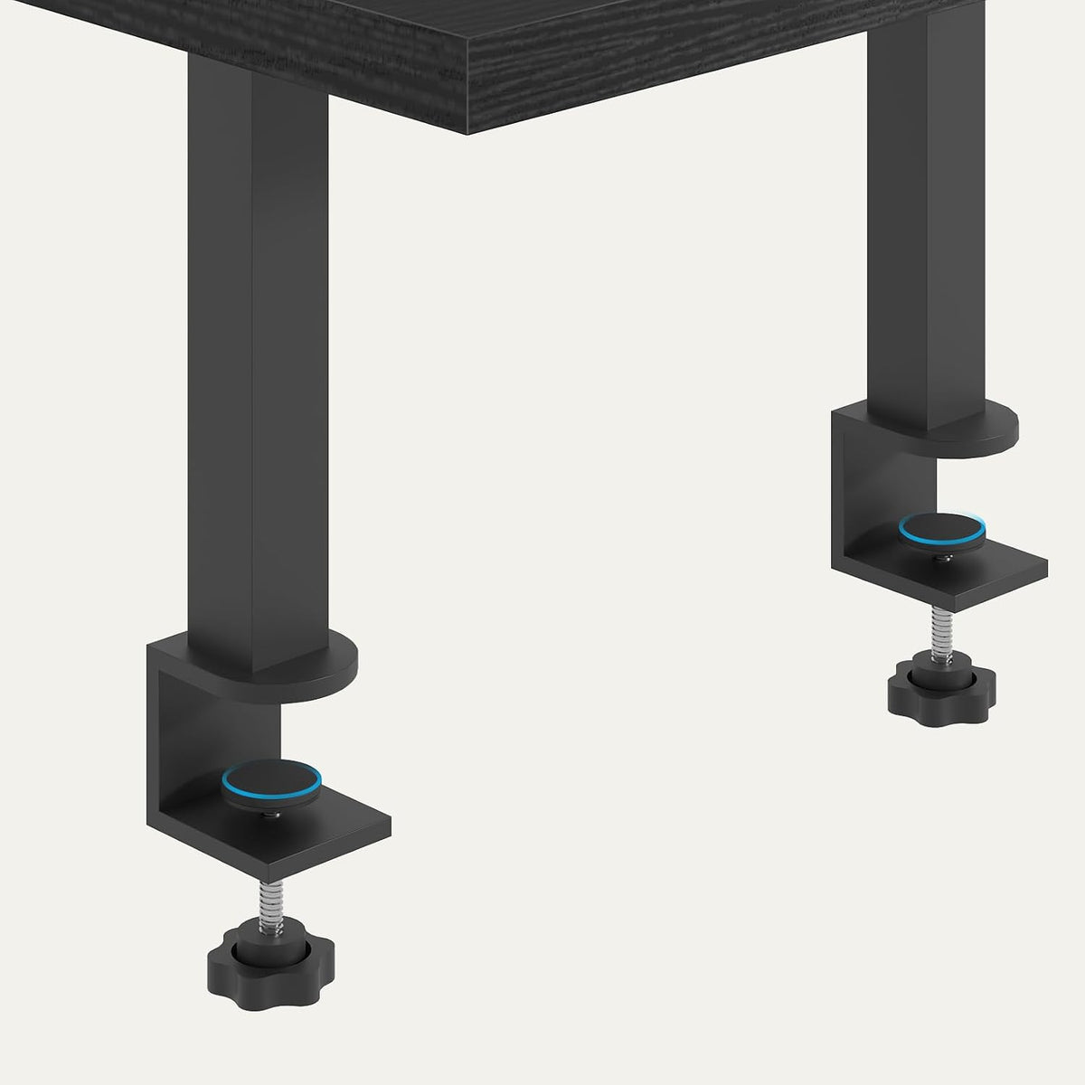 Clamp On Desk Organizer, 3-Tier Desktop Bookshelf, Adjustable Desk Storage Shelf, Metal Frame, for Office, Study and Game Room, Black DSBK3601