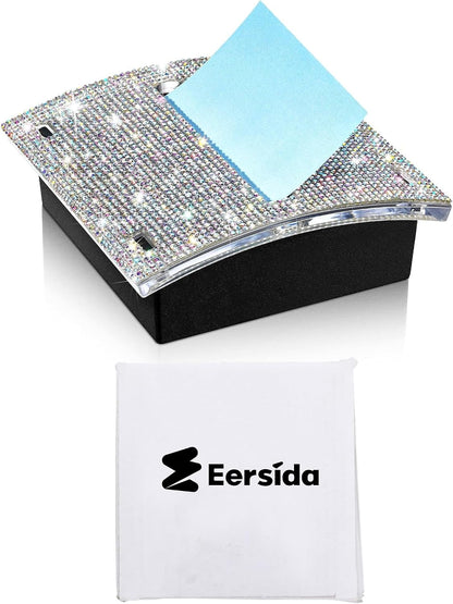 Rhinestone Sticky Note Dispenser 4x4 Pink Bling Holder