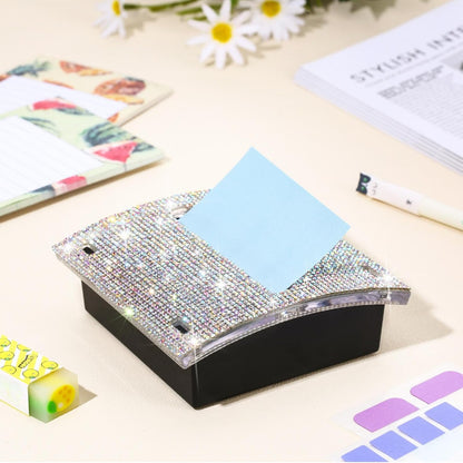 Rhinestone Sticky Note Dispenser 4x4 Pink Bling Holder