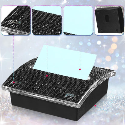 Rhinestone Sticky Note Dispenser 4x4 Pink Bling Holder