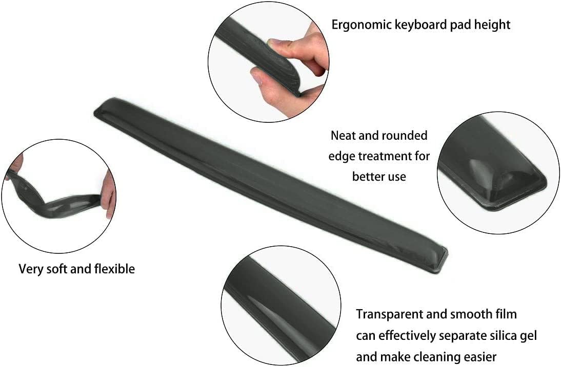 Gel Keyboard Wrist Rest Pad - Gel Keyboard Wrist Rest Pad | Wrist Rest Support for Office Gaming Computer Laptop Ergonomic Comfortable Pain Relief- Pink