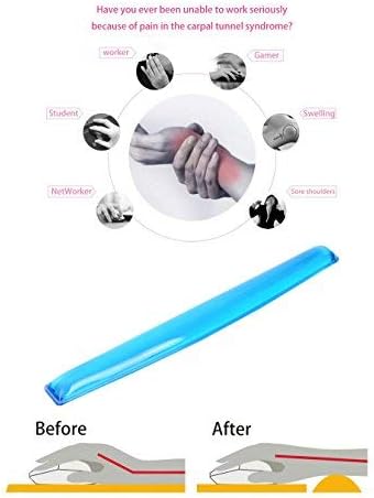 Gel Keyboard Wrist Rest Pad - Gel Keyboard Wrist Rest Pad | Wrist Rest Support for Office Gaming Computer Laptop Ergonomic Comfortable Pain Relief- Pink