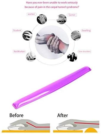 Gel Keyboard Wrist Rest Pad - Gel Keyboard Wrist Rest Pad | Wrist Rest Support for Office Gaming Computer Laptop Ergonomic Comfortable Pain Relief- Pink