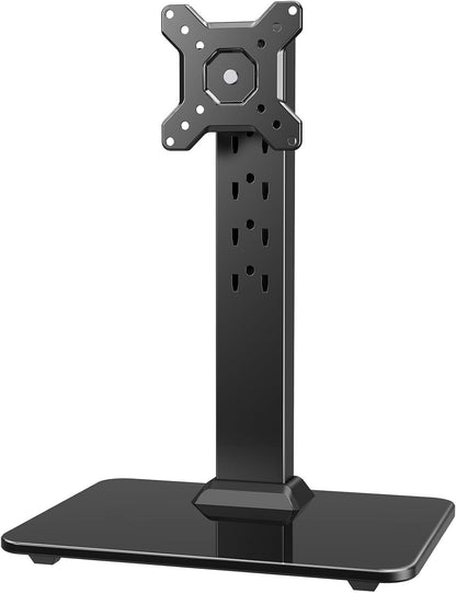 Monitor Stand, Freestanding VESA Mount for 13 to 34 Inch Screens, Holds up to 44lbs, 5 Height Options, Swivel Desk Stand Riser With 360 Rotation, VESA 75x75mm/100x100mm