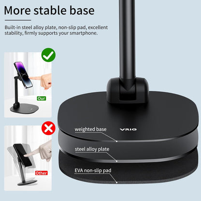 VRIG Magnetic Wireless Charger Phone Stand 360°Rotation Desk Phone Holder