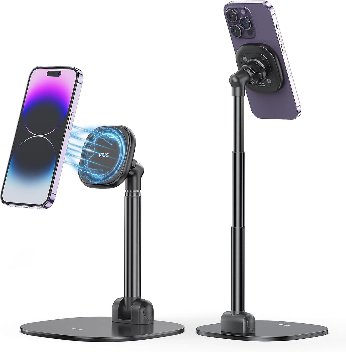 VRIG Magnetic Wireless Charger Phone Stand 360°Rotation Desk Phone Holder