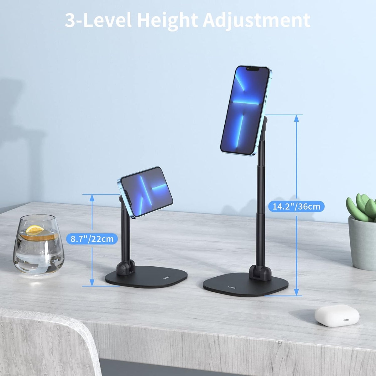 VRIG Magnetic Wireless Charger Phone Stand 360°Rotation Desk Phone Holder