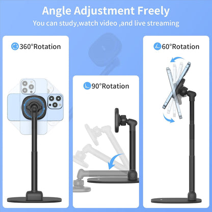 VRIG Magnetic Wireless Charger Phone Stand 360°Rotation Desk Phone Holder