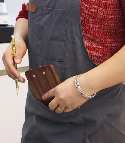 Solid Hardwood Walnut Clipboard with Stand Set - Ideal for Menu Display, Receipt Holder, and More for Restaurants, Bars, Coffee Shops, Self-Service BBQ, Tables, and Countertops