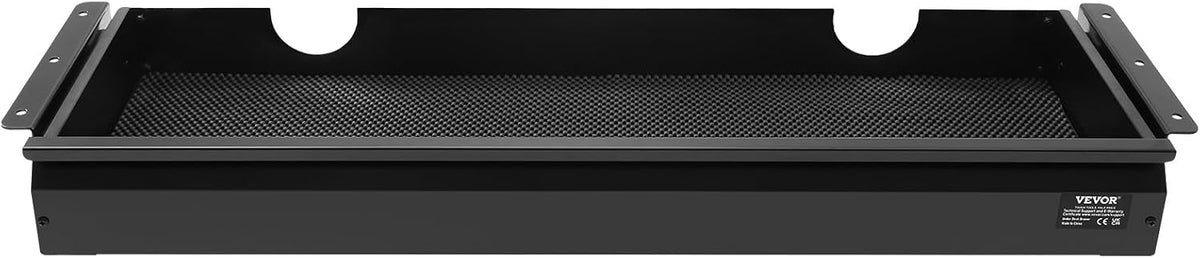 Under Desk Drawer Slide Out, 33inch Under Desk Mounted Pull-out Drawer Attachment, Hidden Under Counter Drawers for office Home Sit Stand Workstation, Black