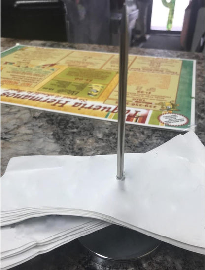 2 Pcs Desk Receipt Holder - Bill Fork Ticket Spike, Restaurant Check Spindle, Memo Holder