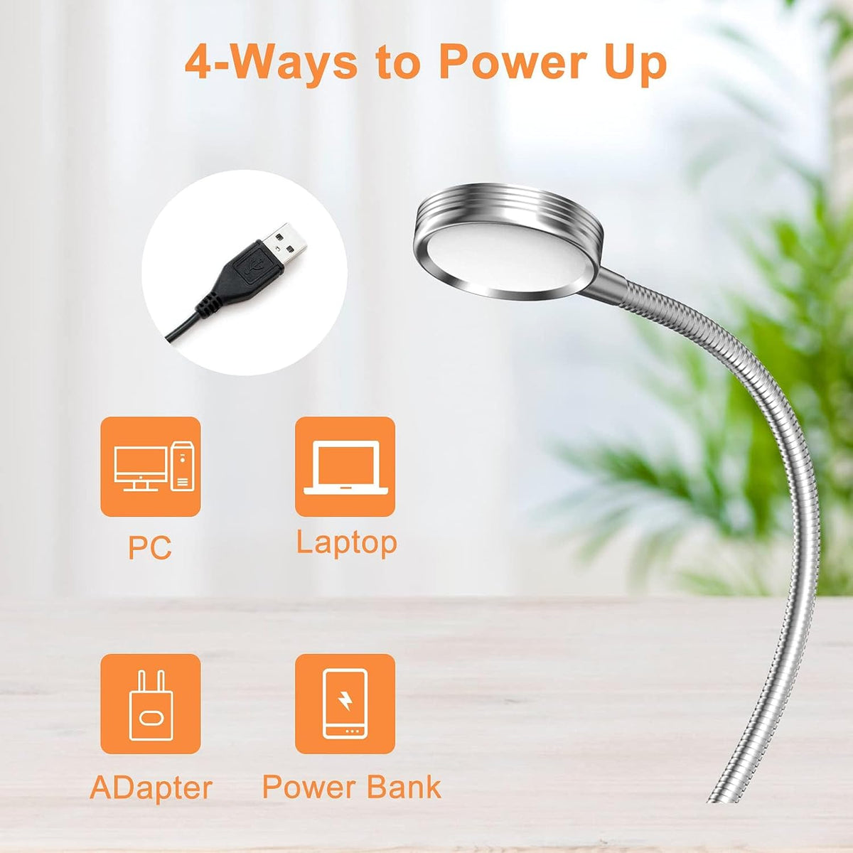 Clip on Light, Book Reading Lamp for Desk, Bed Headboard and Dorm