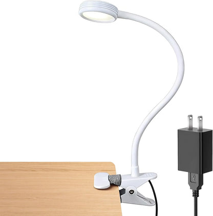 Clip on Light, Book Reading Lamp for Desk, Bed Headboard and Dorm