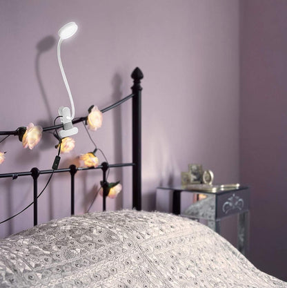 Clip on Light, Book Reading Lamp for Desk, Bed Headboard and Dorm