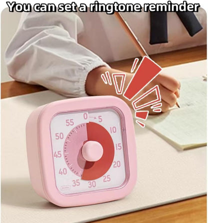 Visual Timer for Kids Timer Home - 60 Minute Kids Visual Timer for Classroom Home Office, Countdown Clock for Teaching Work Meeting, Pomodoro Timer for Time Management (Avocado Green)