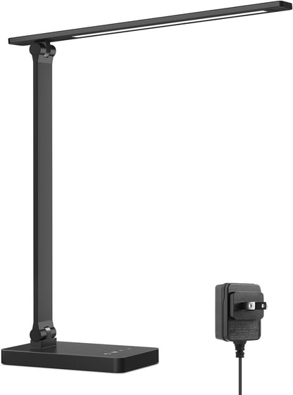LED Desk Lamp 9.5W 800lm, Metal Desk Light for Home Office, White