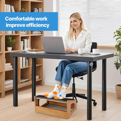 Ergonomic Foot Rest Under Desk,4 Adjustable Height Foot Stool