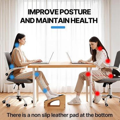 Ergonomic Foot Rest Under Desk,4 Adjustable Height Foot Stool