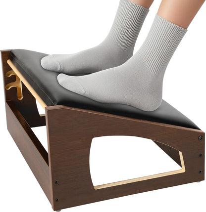 Ergonomic Foot Rest Under Desk,4 Adjustable Height Foot Stool
