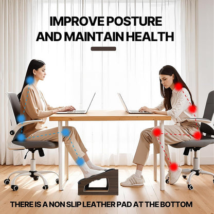 Ergonomic Foot Rest Under Desk,4 Adjustable Height Foot Stool