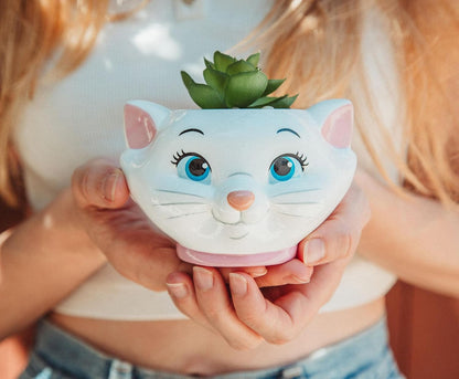 Disney Pixar WALL-E 4-Inch Ceramic Mini Planter with Artificial Succulent | Cute Small Flower Pot, Faux Indoor Plant for Desk Shelf