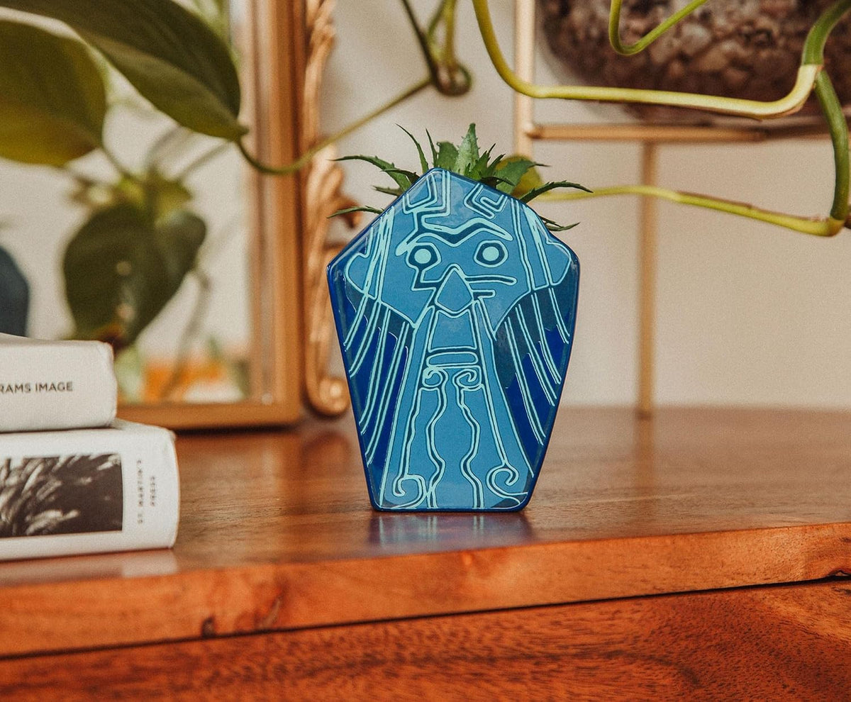 Disney Pixar WALL-E 4-Inch Ceramic Mini Planter with Artificial Succulent | Cute Small Flower Pot, Faux Indoor Plant for Desk Shelf