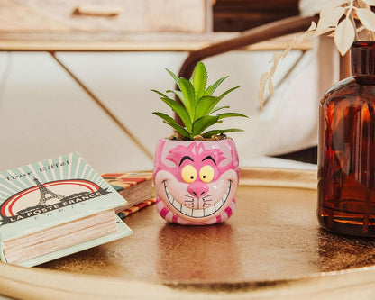 Disney Pixar WALL-E 4-Inch Ceramic Mini Planter with Artificial Succulent | Cute Small Flower Pot, Faux Indoor Plant for Desk Shelf