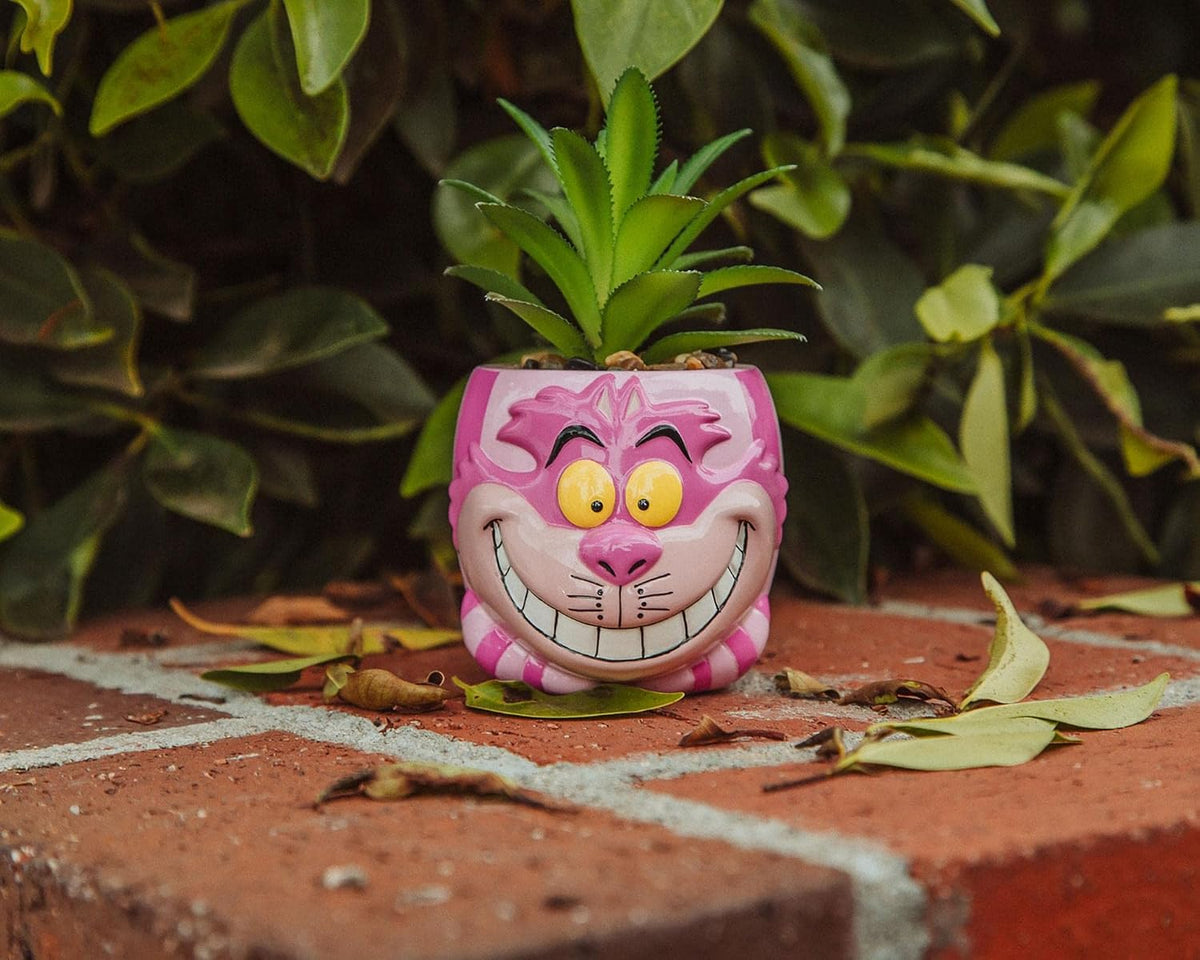 Disney Pixar WALL-E 4-Inch Ceramic Mini Planter with Artificial Succulent | Cute Small Flower Pot, Faux Indoor Plant for Desk Shelf