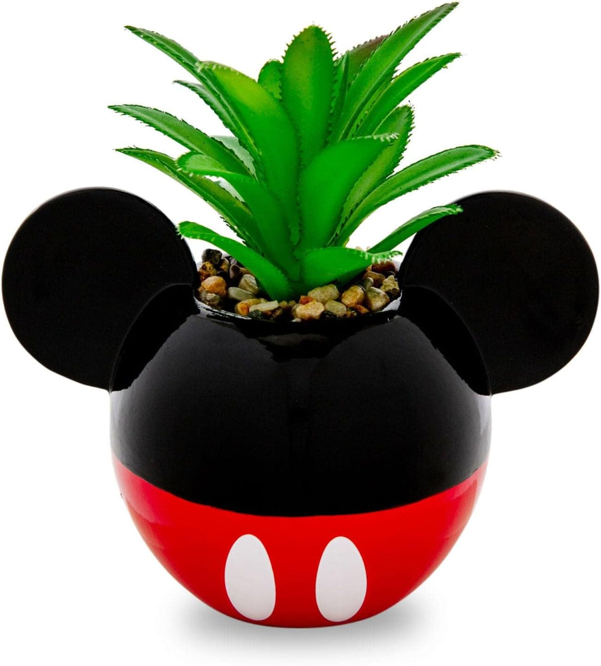 Disney Pixar WALL-E 4-Inch Ceramic Mini Planter with Artificial Succulent | Cute Small Flower Pot, Faux Indoor Plant for Desk Shelf