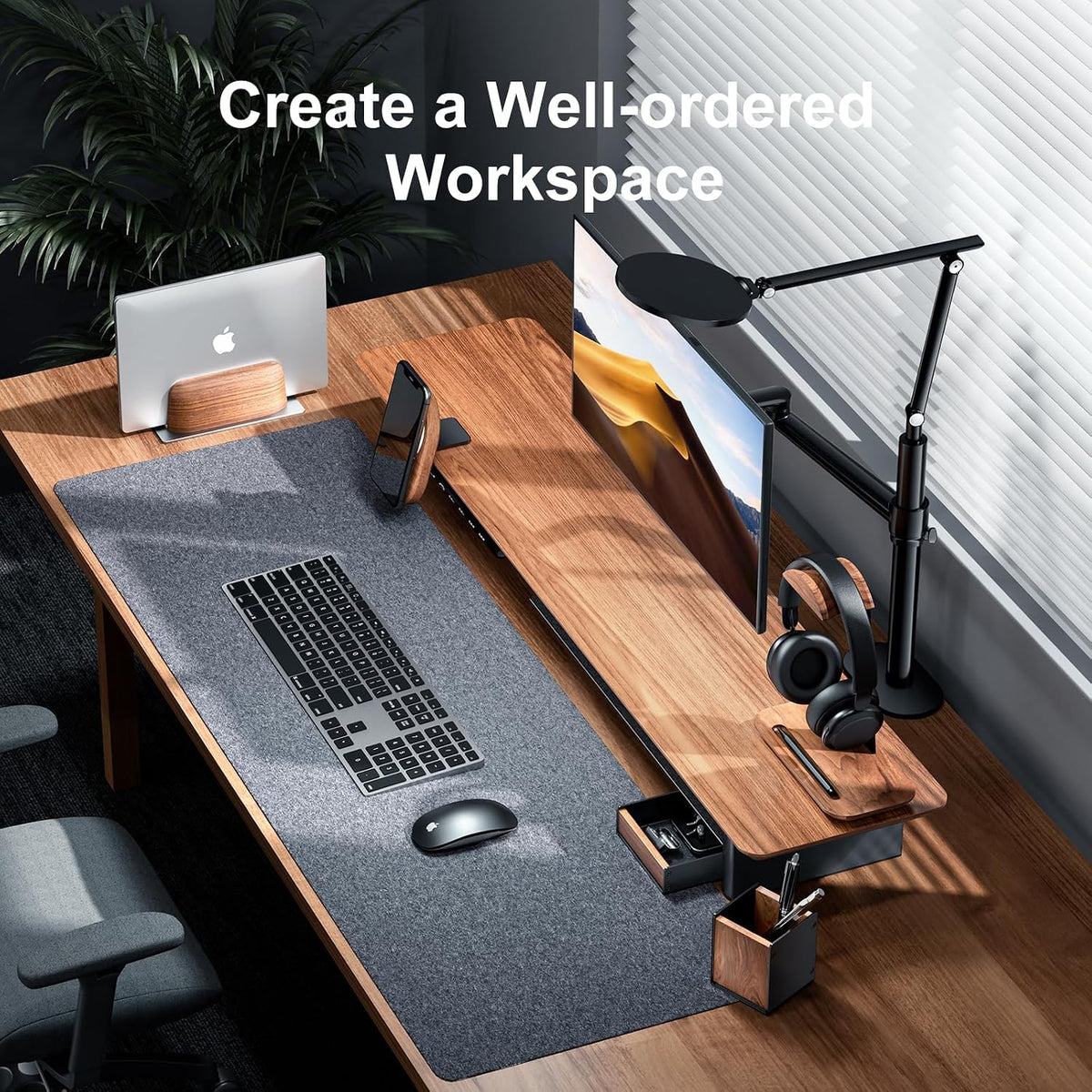Desk Organizer Tray Pen and Pencil Holder Set
