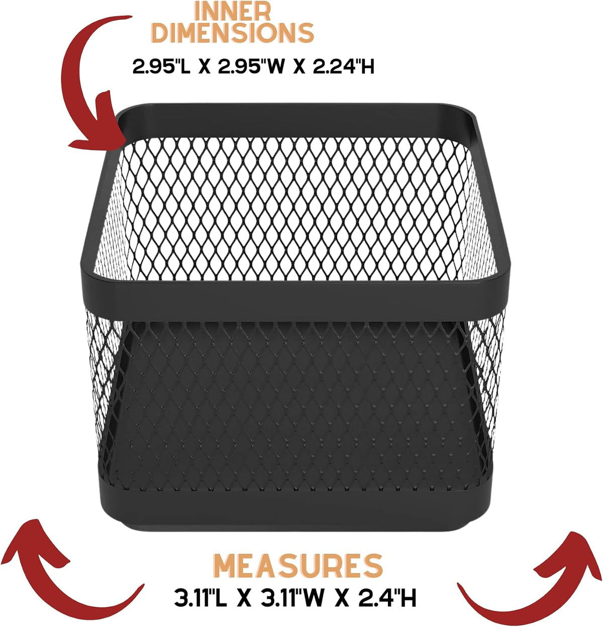 Mesh Paperclip Holder for Desk, Paperclip Holder Desk Accessories Holder(2 Pack)