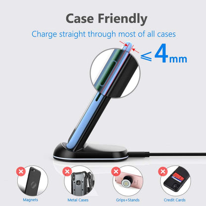 Wireless Charger,10W Max Wireless Charging Stand (No AC Adapter)