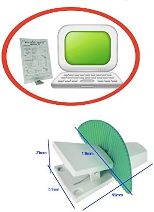 Compact Document Paper Stand Clip Holder for Typing, Reading, [Color Random] Max 20 Sheets, Fits up to B4
