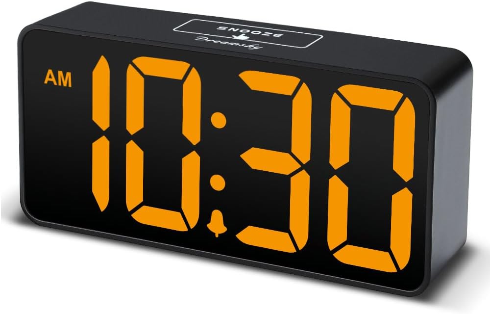 Small Digital Alarm Clock for Bedroom, RGB Kids Alarm Clock Boys