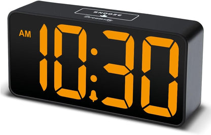 Small Digital Alarm Clock for Bedroom, RGB Kids Alarm Clock Boys