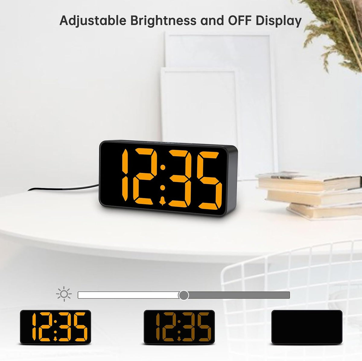 Small Digital Alarm Clock for Bedroom, RGB Kids Alarm Clock Boys