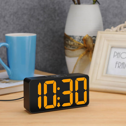 Small Digital Alarm Clock for Bedroom, RGB Kids Alarm Clock Boys