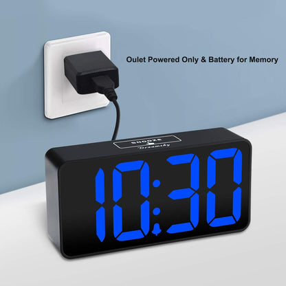 Small Digital Alarm Clock for Bedroom, RGB Kids Alarm Clock Boys
