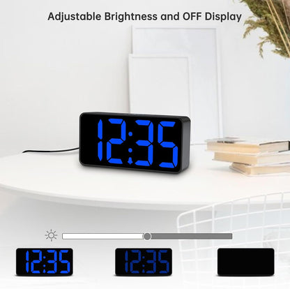 Small Digital Alarm Clock for Bedroom, RGB Kids Alarm Clock Boys