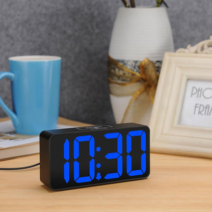 Small Digital Alarm Clock for Bedroom, RGB Kids Alarm Clock Boys