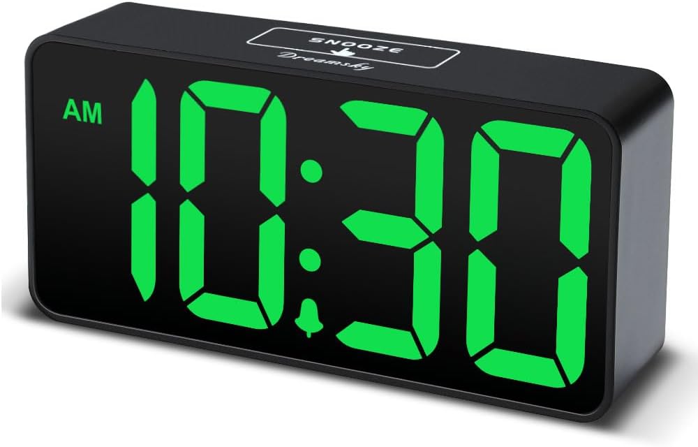 Small Digital Alarm Clock for Bedroom, RGB Kids Alarm Clock Boys