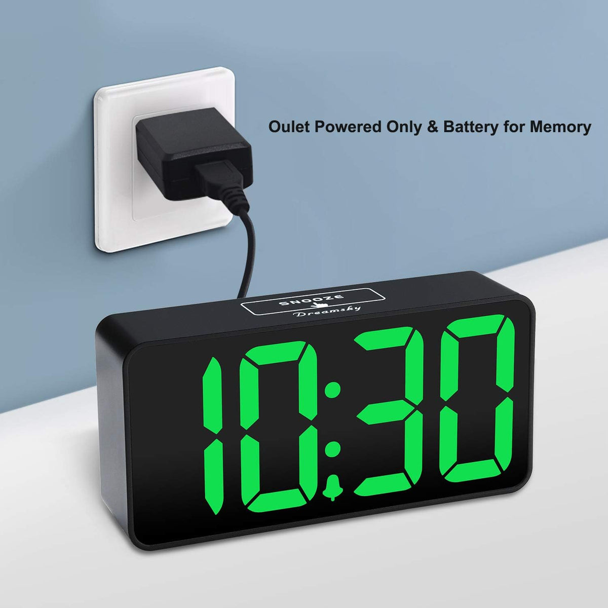 Small Digital Alarm Clock for Bedroom, RGB Kids Alarm Clock Boys
